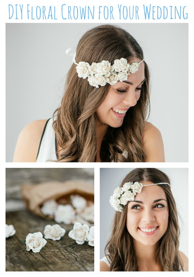 Wedding DIY - Floral Crown - Guest Post by The Pretty Blog on EverythingEtsy.com