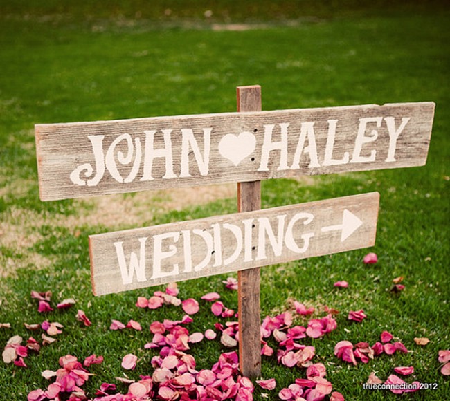 country wedding - handmade on etsy - custom signs