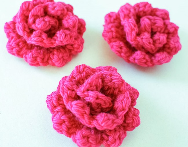 crochet flower pattern - rose