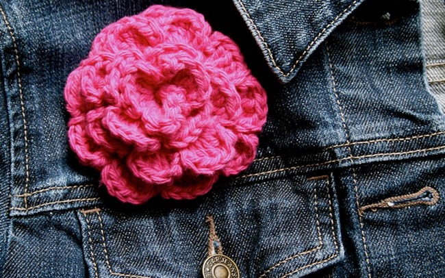 crochet flower pattern - simple