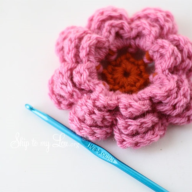 crochet flower pattern - skip to my lou