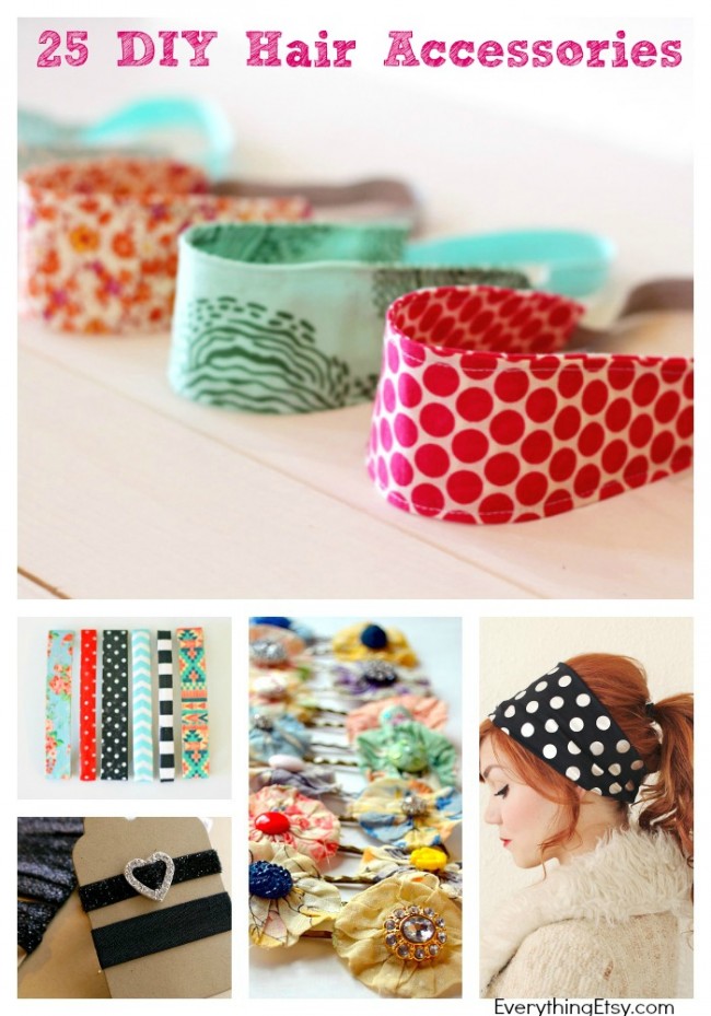25 DIY Hair Accessories to Make Now! 