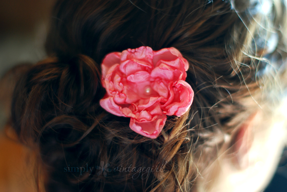 DIY Hair Accessories - Flower Hair Accessory