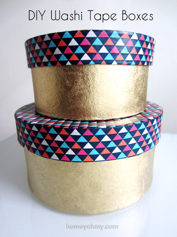 DIY organize - Washi-Tape-Boxes