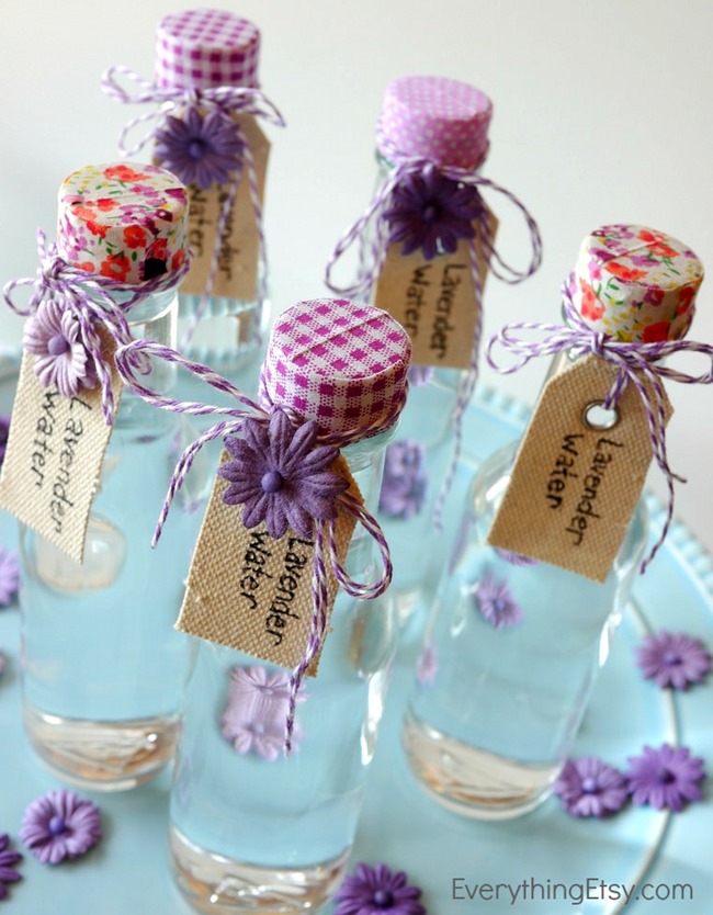 Lavender Water Tutorial on EverythingEtsy.com - super easy to make!  Great DIY gift idea!