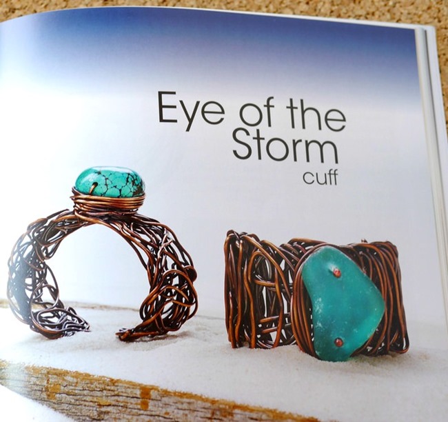 Organic Wire and Metal Jewelry - eye of the storm