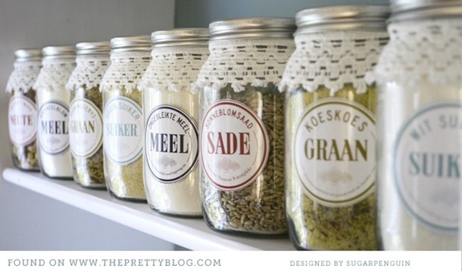 diy organize - pantry labels