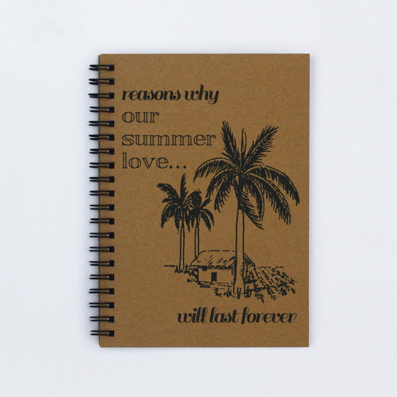 summer on etsy - summer notebook