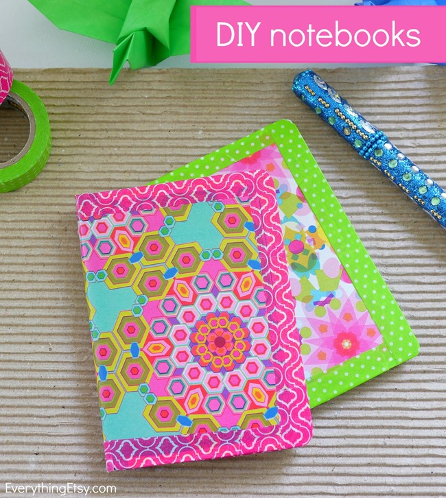 Colorful DIY Notebooks - Washi Tape Rocks! EverythingEtsy.com