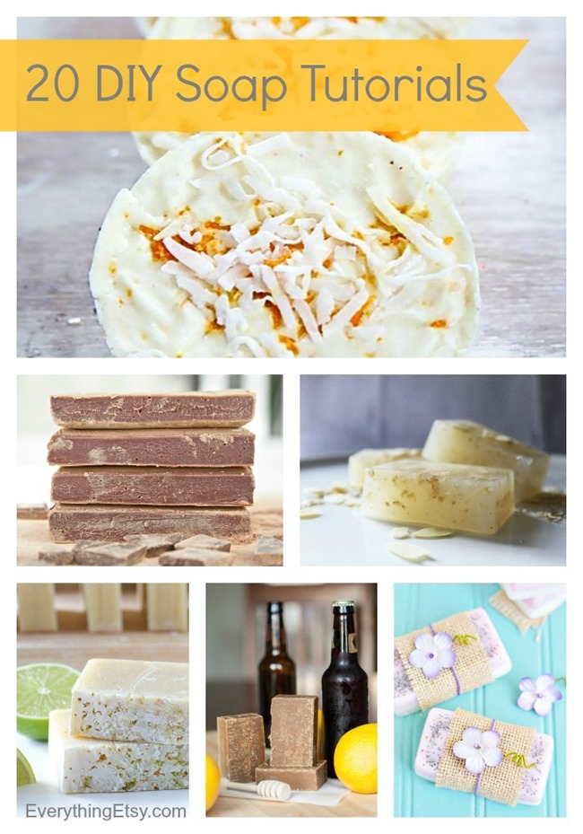 20 DIY Soap Tutorials {Handmade Gift Ideas}