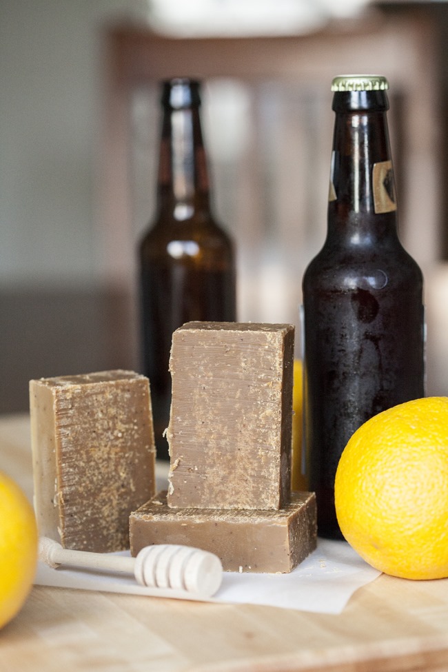 Diy homemade soap - beer