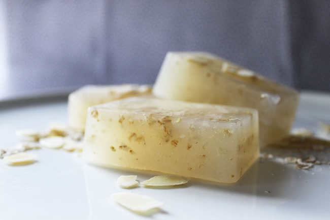 diy homemade soap - almond vanilla