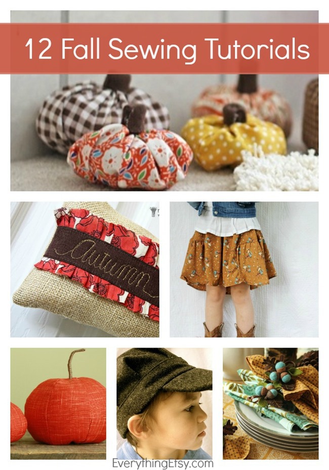 12 Fall Sewing Tutorials on EverythingEtsy.com