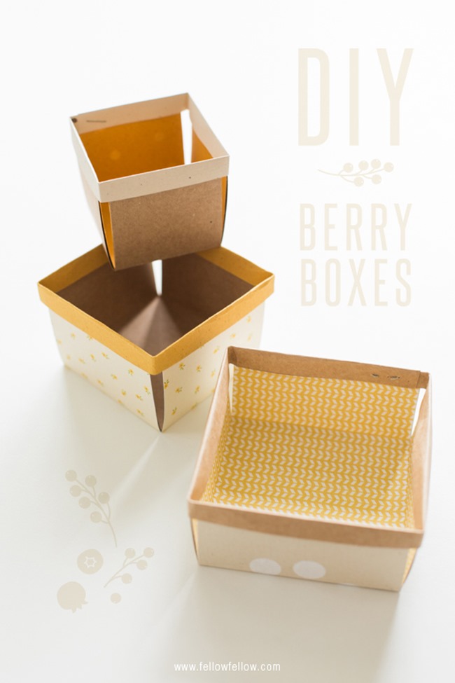 Crafty ways to organize - paper berry basket 2