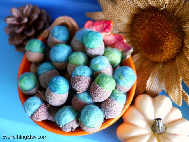 DIY Felt Acorns on EverythingEtsy.com