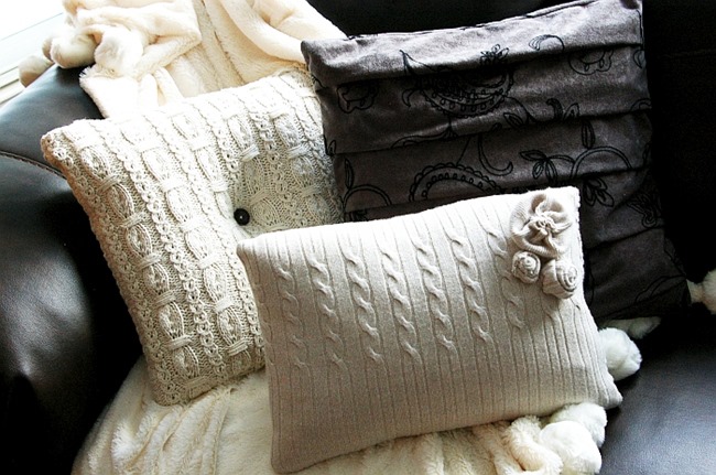 Fall Sewing Tutorials - Sweater Pillow