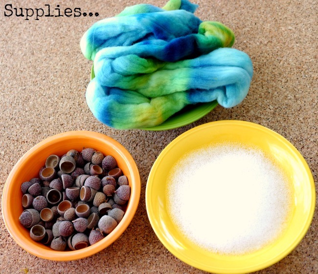 Supplies for Felt Acorns - DIY on EverythingEtsy.com