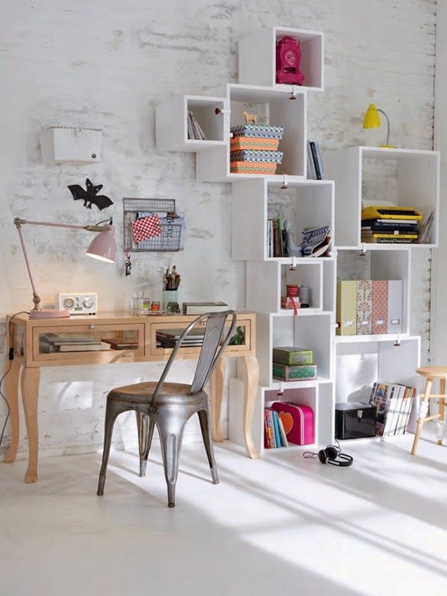 craft room inspiration - shelves