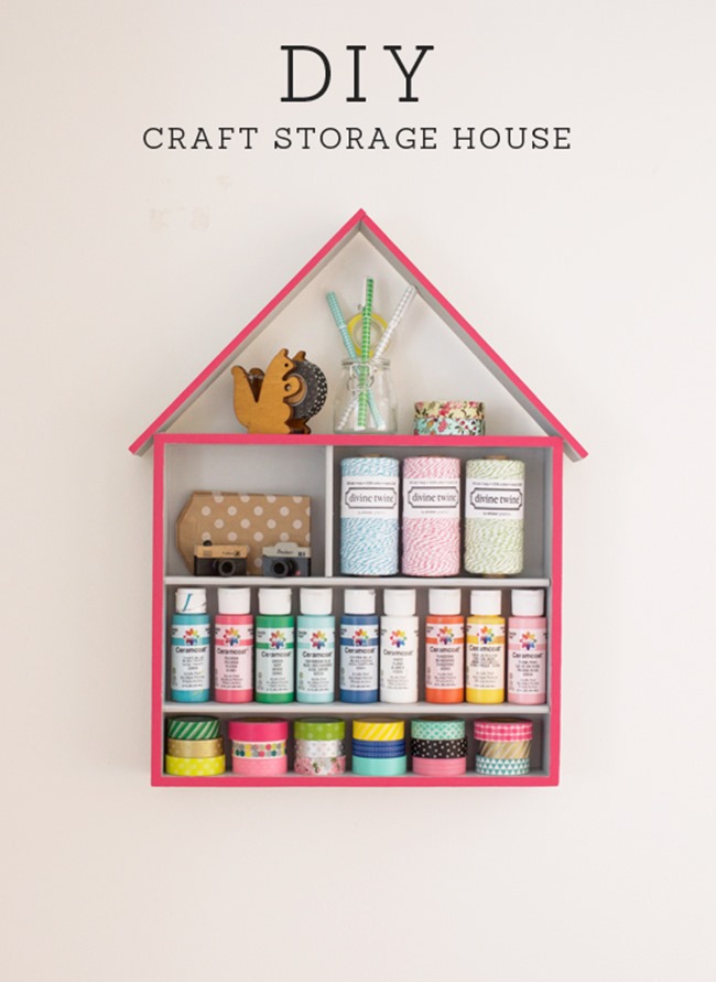 crafty ways to organize - storage house