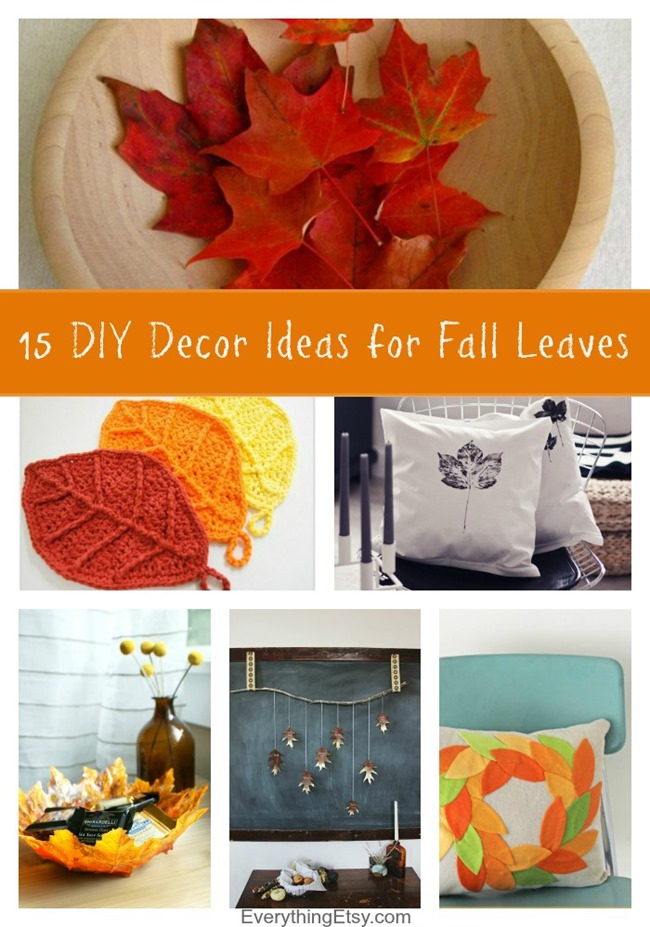 15 DIY Decor Ideas for Fall Leaves on EverythingEtsy.com