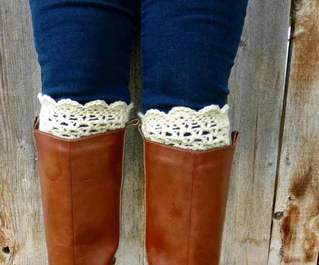 free crochet boot cuff pattern 5