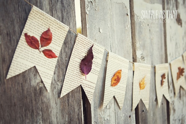 leaf banner diy - simple as that