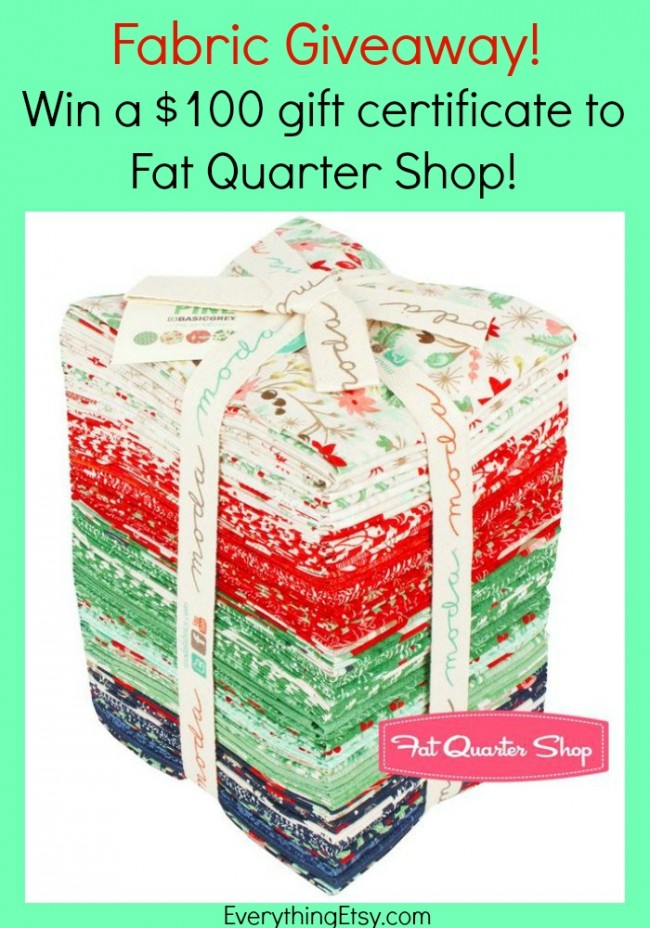 Fabric Giveaway - Fat Quarter Shop - Enter at EverythingEtsy.com