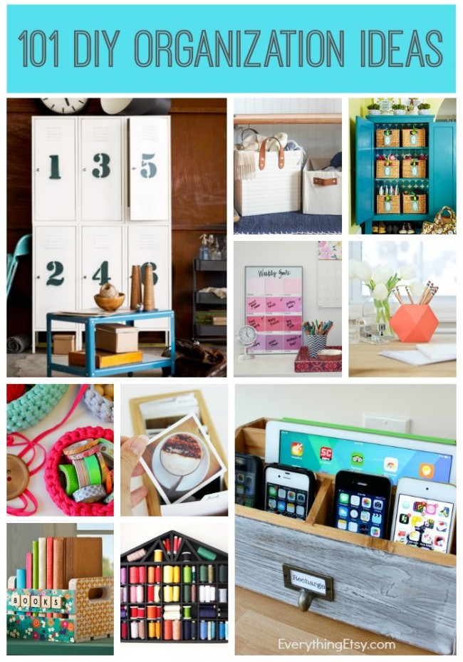 101 DIY Organization Ideas - EverythingEtsy.com