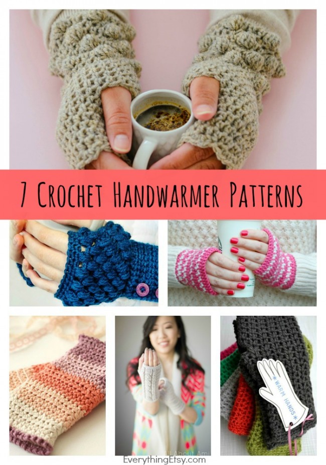 Free Crochet Handwarmer Patterns {7 Free Designs} - EverythingEtsy.com