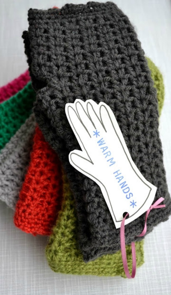 DIY Crochet Handwarmers 2