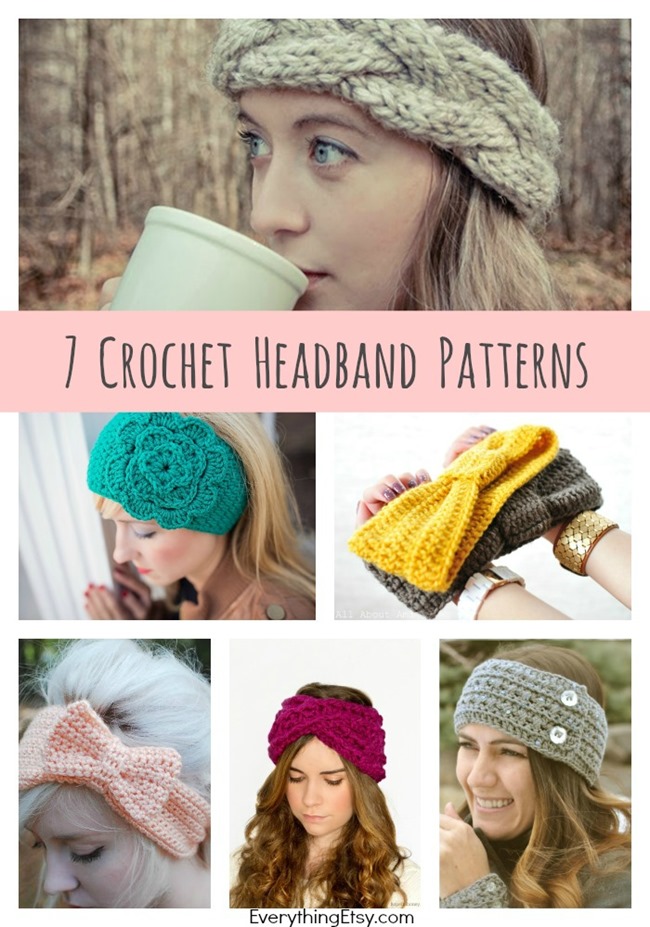 DIY Crochet Headband Patterns {7 Free Designs} on EverythingEtsy.com