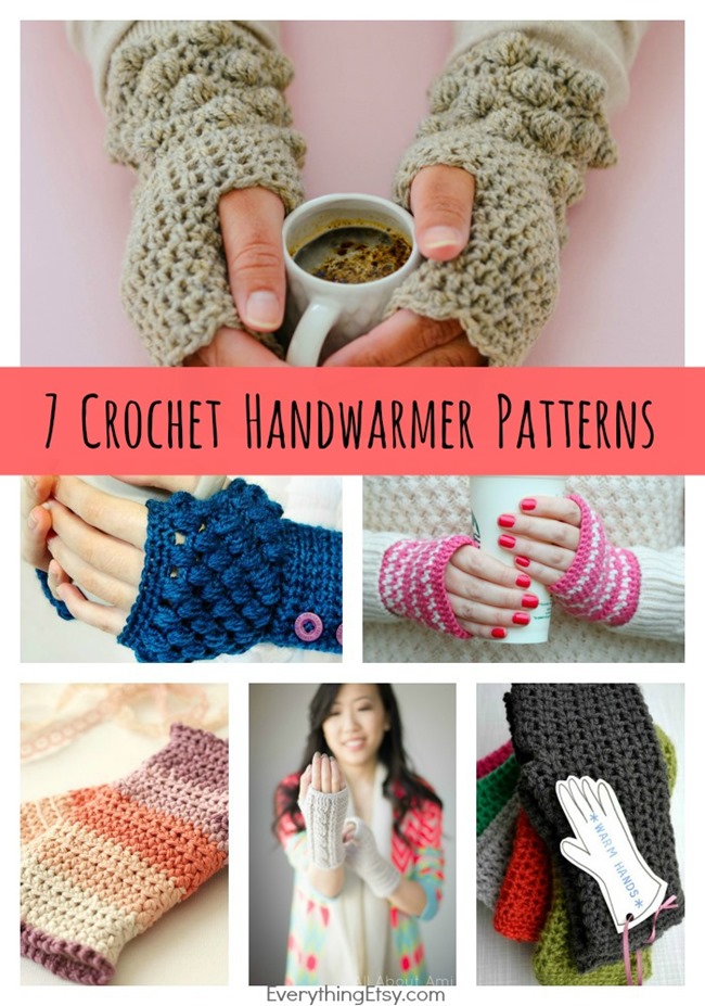 DIY Crochet Handwarmer Patterns {7 Free Designs} - EverythingEtsy.com