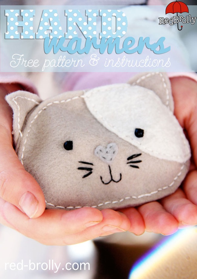 DIY Pocket Handwarmer Tutorial - Cat