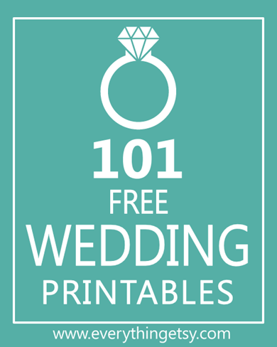 Free Wedding Printables–DIY Invitations - EverythingEtsy.com
