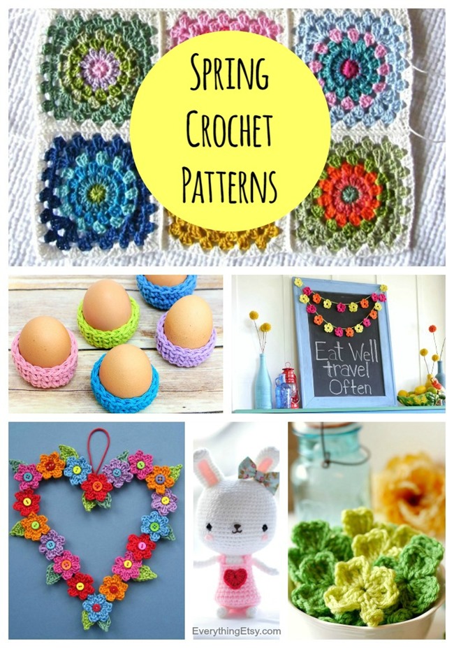 7 Spring Crochet Patterns - Lots of Free Designs on EverythingEtsy.com