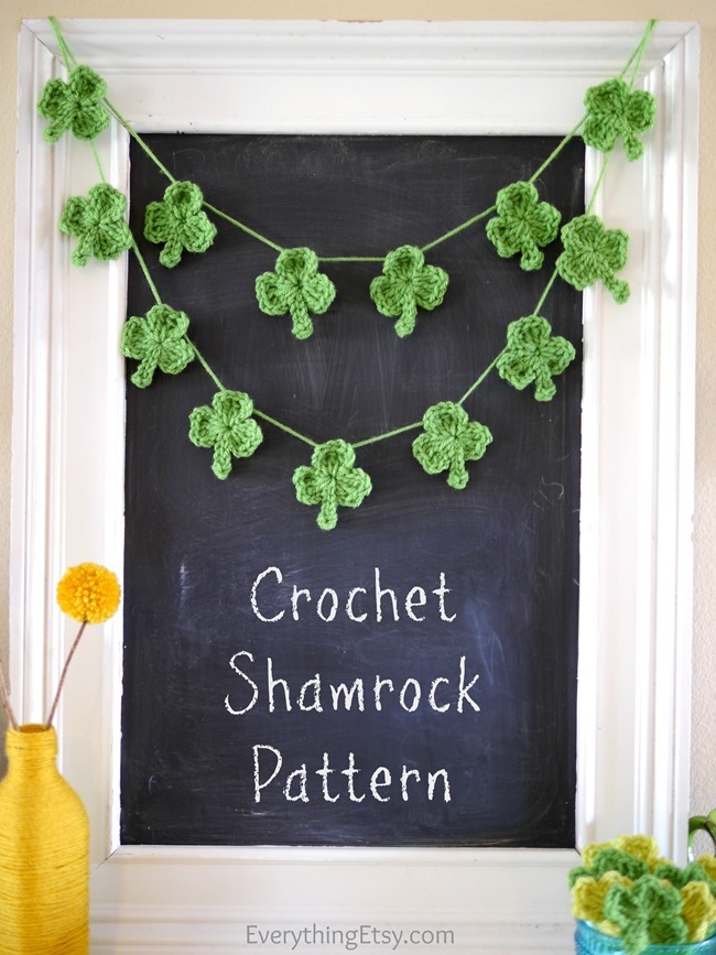 DIY Crochet Shamrocks EverythingEtsy com