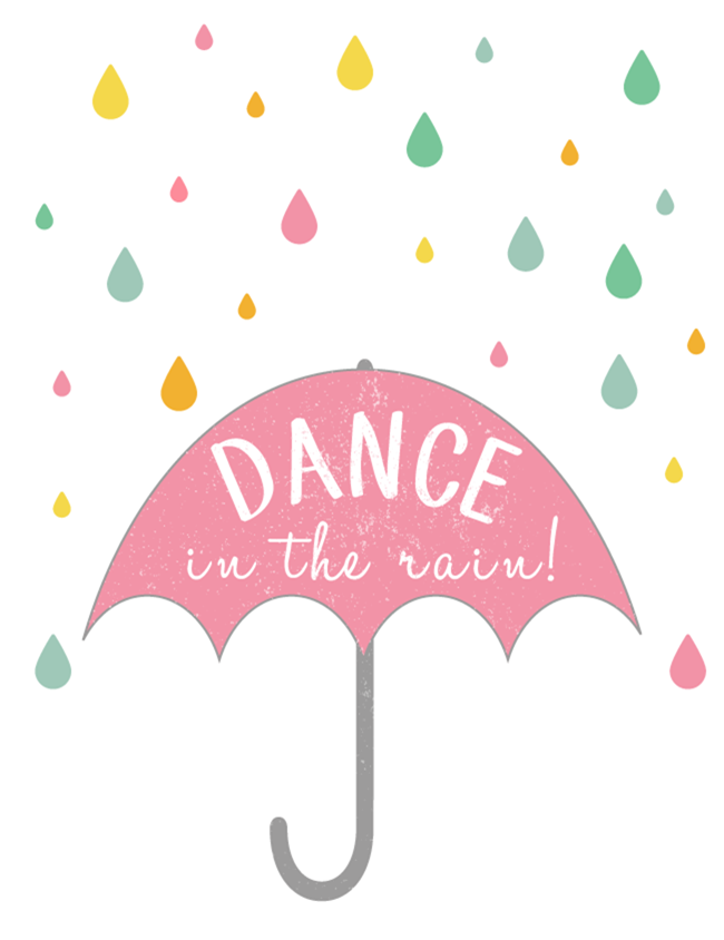 Free Spring Printable - Dance in the Rain