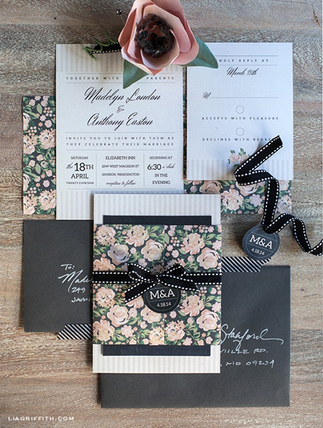 free diy wedding invitation printable - chalkboard