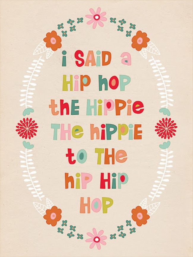 free spring printable - hip hop