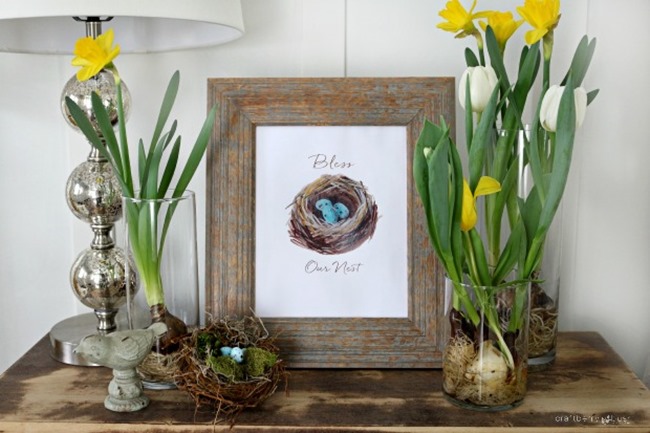 free spring printable - nest