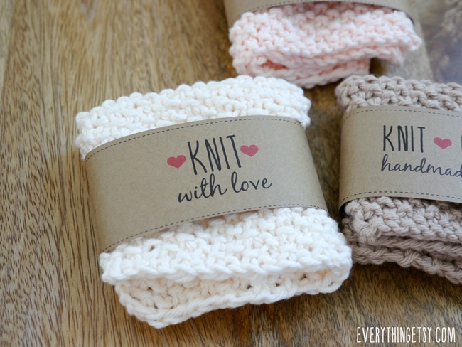 Free Printable Knit Gift Labels Everythingetsy Com