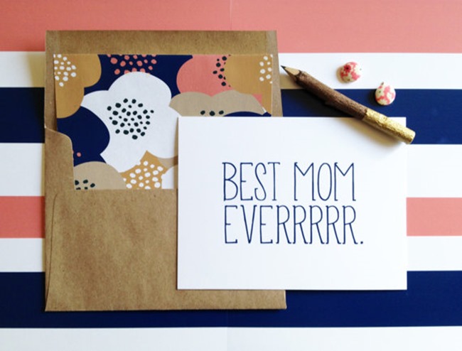 Mother's Day card on Etsy