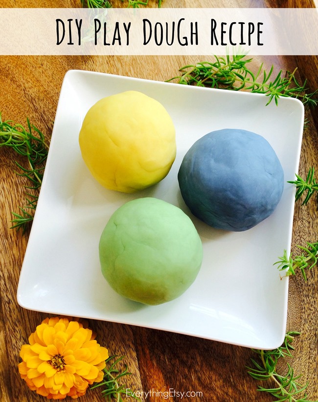 DIY Play Dough Recipe - No Cook with Essential Oils - EverythingEtsy.com