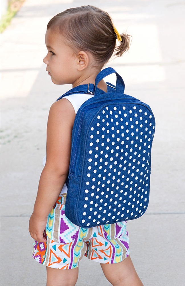 DIY Polka Dot Backpack