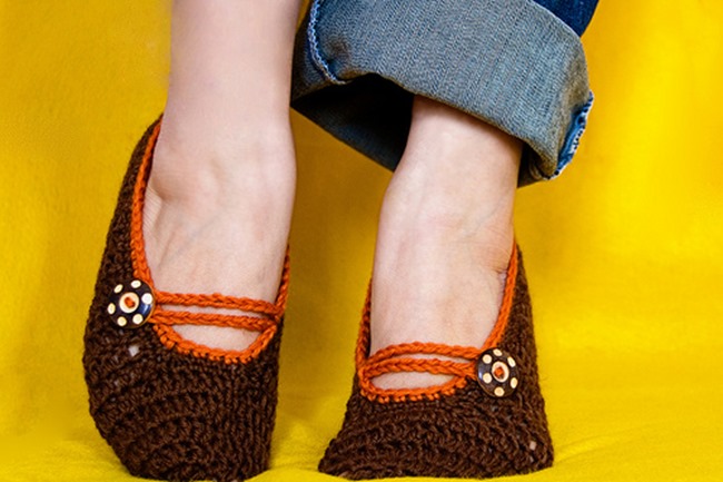 Mary Jane Slipper Crochet Pattern