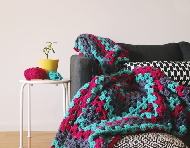 Free Crochet Throw Patterns - Giant Granny Square