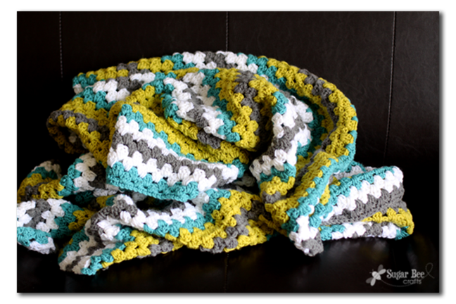 Free Crochet Throw Patterns - Granny Stripe