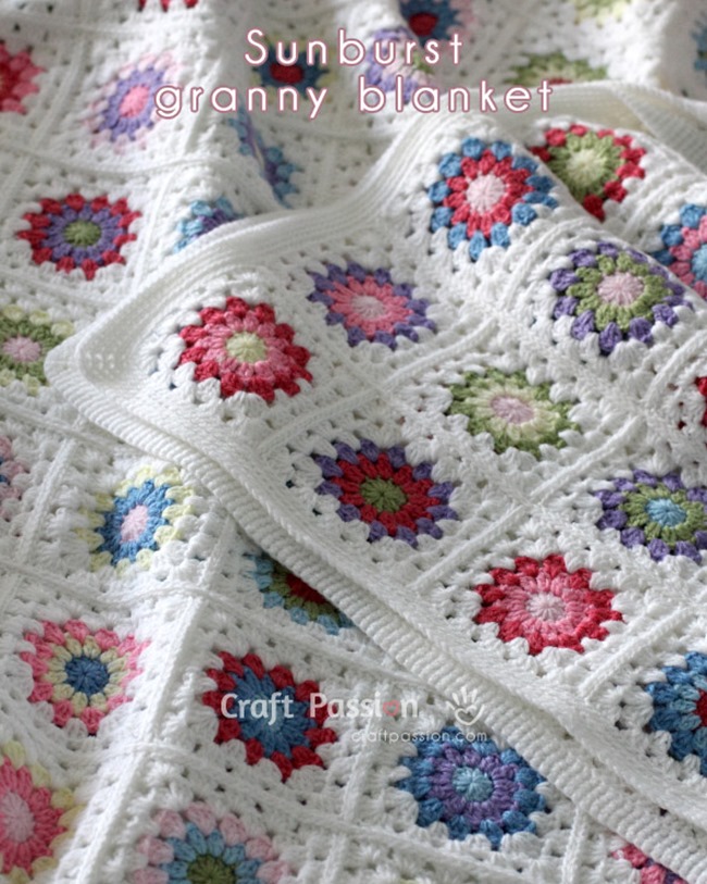 Free Crochet Throw Patterns - Sunburst