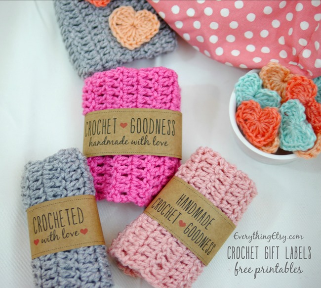 Crochet Labels - Free Printable Gift Tags on EverythingEtsy.com