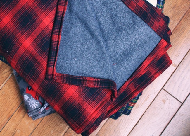 DIY Plaid Gift - Flannel Throw